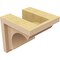 Ekena Millwork 5"W x 5"D x 5"H Wide Emerson Rough Cedar Woodgrain TimberThane Corbel, Primed Tan CORUR05X05X05EMRRCPR - alternate 6